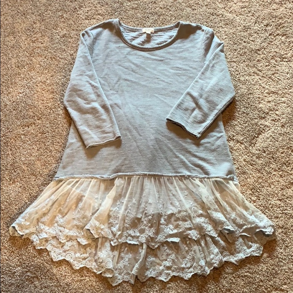 Dylan lace hem tunic